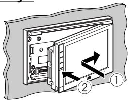 JVC KW-NT1 - Abnehmen/Anbringen des Monitorfelds - 3