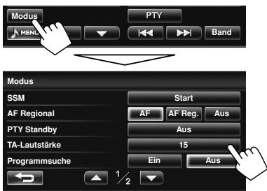 JVC KW-NT1 - Aktivieren/Deaktivieren von TA/PTY-Standbyempfang - 2