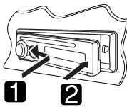 JVC KD-G431 - Fixation du panneau de commande - 1
