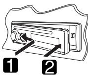 JVC KD-G431 - Anbringen des Bedienfelds - 1