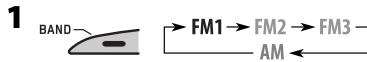 JVC KD-G431 - Impostazione predefinita manuale - 1