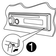 JVC KD-G431 - Rilascio del pannello di comando - 1