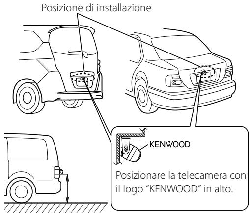 KENWOOD CMOS-200 - Esempi di installmente corretta della telecamera - 1