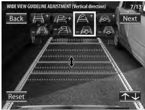 KENWOOD CMOS-200 - Afstelling begeleidingslijn groothoekbeeld (verticale richting) - 1