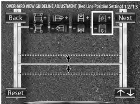 KENWOOD CMOS-200 - Ajuste de las guías en la vista airea (ajuste de posición de la linea roja) - 1