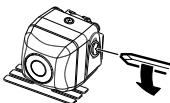 KENWOOD CMOS-300 - De camera inbouwen/de camerahoek afstellen - 1
