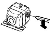 KENWOOD CMOS-300 - Instalar a câmara/Ajustar o seu ângulo - 1
