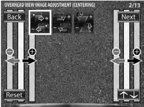 KENWOOD CMOS-300 - Ajuste de la imagen de vista aérea (centrado) - 1