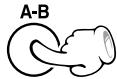 KENWOOD DVF-3080 - Press the A-B key on the remote when you want to choose a scene (sound) as the beginning point. - 1