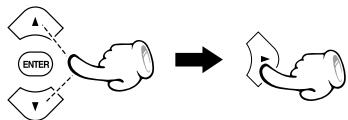 KENWOOD DVF-3080 - Use the Cursor up/down ( /) keys on the remote to select the desired option, then press the Cursor right () key to move to the second level. - 1