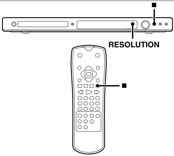 KENWOOD DVF-5500 - Resolution setting - 1