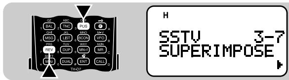 KENWOOD TH-D7A - EXECUTING SUPERIMPOSITION - 1