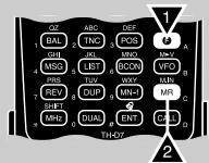 KENWOOD TH-D7A - STORING SIMPLEX FREQUENCIES OR STANDARD REPEATER FREQUENCIES - 1