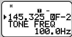 KENWOOD TH-D7A - ■ Selecting a Tone Frequency - 4