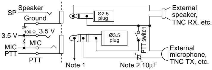 KENWOOD TH-D7A - CONNECTING OTHER EXTERNAL EQUIPMENT - 1