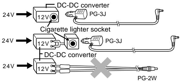 KENWOOD TH-D7A - CONNECTING WITH A CIGARETTE LIGHTER SOCKET - 3