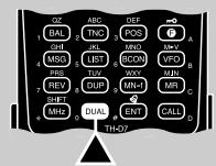KENWOOD TH-D7A - BLANKING A BAND DISPLAY - 1