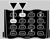 KENWOOD TH-D7A - SELECTING A POSITION COMMENT - 1
