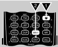 KENWOOD TH-D7A - NAMING A MEMORY CHANNEL - 1