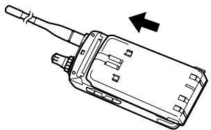 KENWOOD TH-D7A - INSTALLING THE NiCd BATTERY PACK - 2