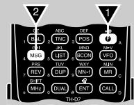 KENWOOD TH-D7E - CTCSS FREQ. ID - 1