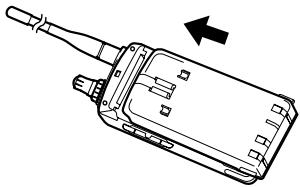 KENWOOD TH-D7E - INSTALLING THE NiCd BATTERY PACK - 2