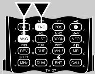 KENWOOD TH-D7E - SELECTING A POSITION COMMENT - 1