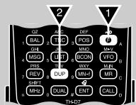 KENWOOD TH-D7E - CHANGING FREQUENCY STEP SIZE - 1