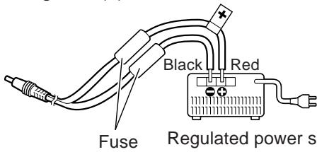 KENWOOD TH-D7E - CONNECTING WITH A REGULATED POWER SUPPLY - 1