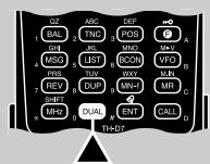 KENWOOD TH-D7E - BLANKING A BAND DISPLAY - 1