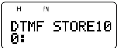 KENWOOD TH-F7E - STORING A DTMF NUMBER IN MEMORY - 1