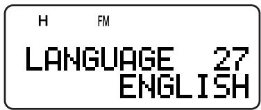 KENWOOD TH-F7E - SELECTING A MENU LANGUAGE - 1
