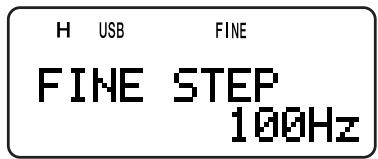 KENWOOD TH-F7E - Selecting a Fine Tuning Frequency Step - 1