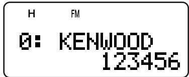 KENWOOD TH-F7E - TRANSMITTING A STORED DTMF NUMBER - 1