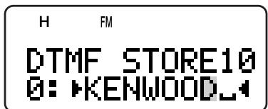 KENWOOD TH-F7E - STORING A DTMF NUMBER IN MEMORY - 3