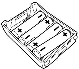 KENWOOD TH-F7E - INSTALLING ALKALINE BATTERIES - 2