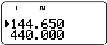 KENWOOD TH-F7E - VFO Mode - 1