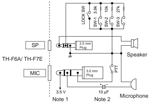 KENWOOD TH-F7E - SP/MIC - 1