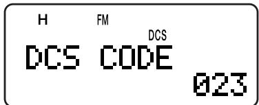 KENWOOD TH-F7E - SELECTING A DCS CODE - 1