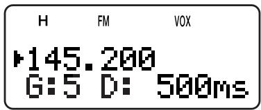 KENWOOD TH-F7E - VOX GAIN - 1