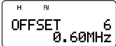 KENWOOD TH-F7E - Selecting Offset Frequency - 1