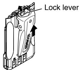 KENWOOD TH-K20 - INSTALLING THE BELT CLIP - 2