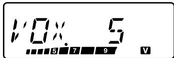 KENWOOD TH-K20 - While the VOX function is ON: - 1