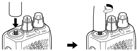 KENWOOD TH-K20 - INSTALLING THE ANTENNA - 1