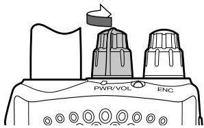 KENWOOD TH-K40 - SWITCHING THE POWER ON/OFF - 1