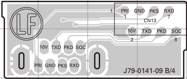 LF 1 PRI GND PKS RXD 1 CN13 7 10V TXD PKD SQC 2 8 10V TXD PKD SQC PRI GND PKS RXD J79-0141-09 B/4