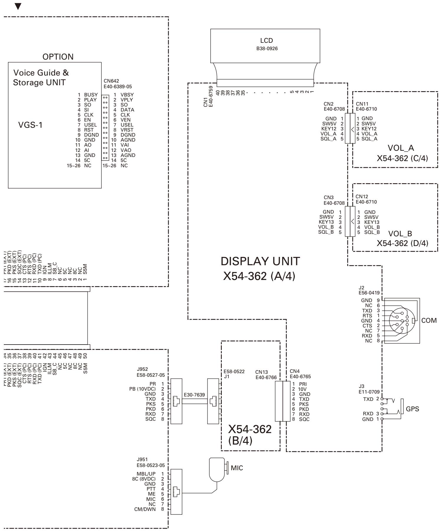 KENWOOD TM-D710E - INTERCONNECTION DIAGRAM - 1
