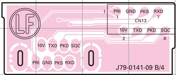 LF 1 PRI GND PKS RXD 1 CN13 7 10V TXD PKD SQC 2 8 10V TXD PKD SQC 0 PRI GND PKS RXD 0 J79-0141-09 B/4
