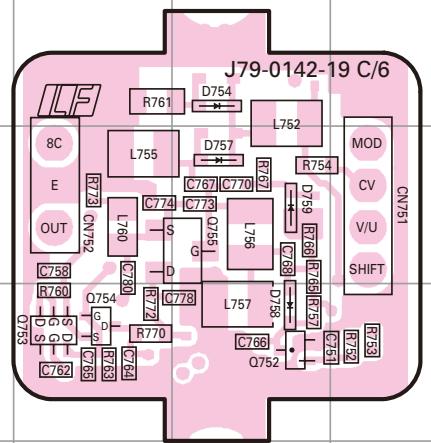KENWOOD TM-D710E - PC BOARD TM-D710A/D710E - 3