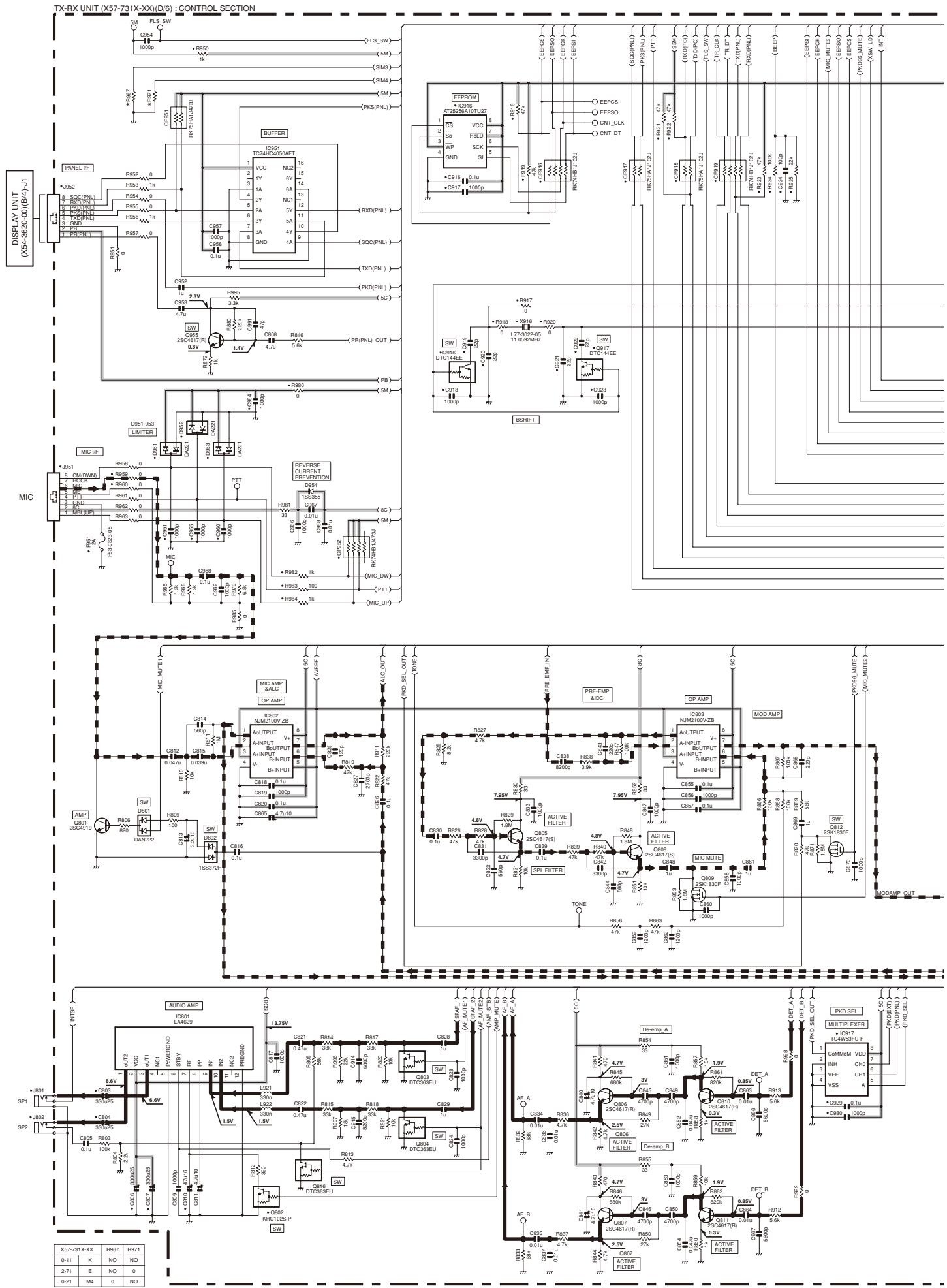 KENWOOD TM-D710E - TM-D710A/D710E SCHEMATIC DIAGRAM - 1